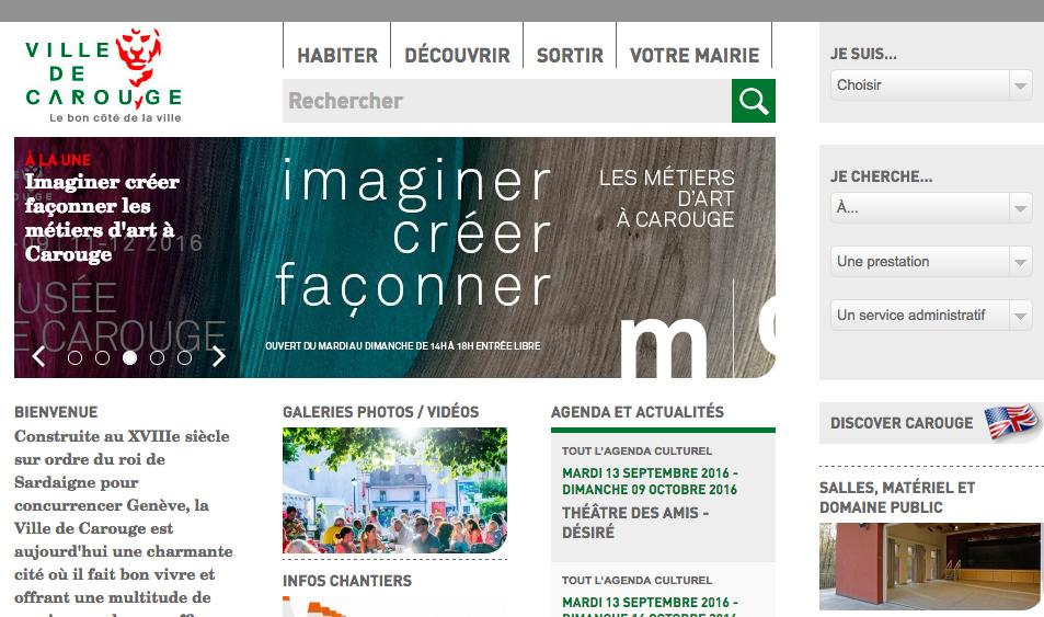 Page d'accueil